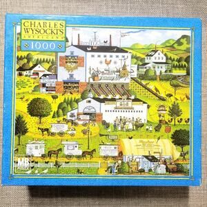 Vintage "Sunnyside Up" Charles Wysocki 1000 Piece Puzzle Hasbro 2002 HTF